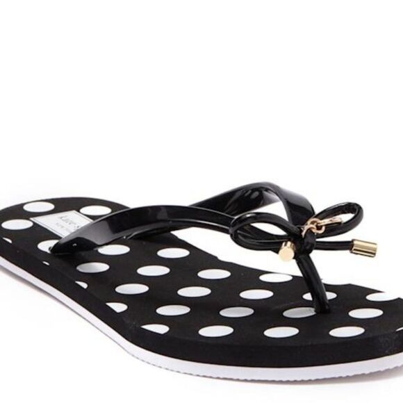 Kate Spade New York Foxy Polka Dot Flip-Flop Sandals - Picture 1 of 7
